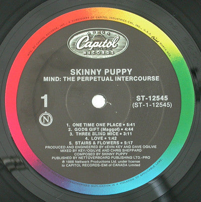 Skinny Puppy : Mind: The Perpetual Intercourse (LP, Album)
