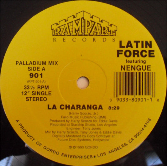 Latin Force Featuring Nengue : La Charanga / Latin Hottie (12", Single)