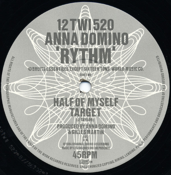 Anna Domino : 'Rythm' (12")