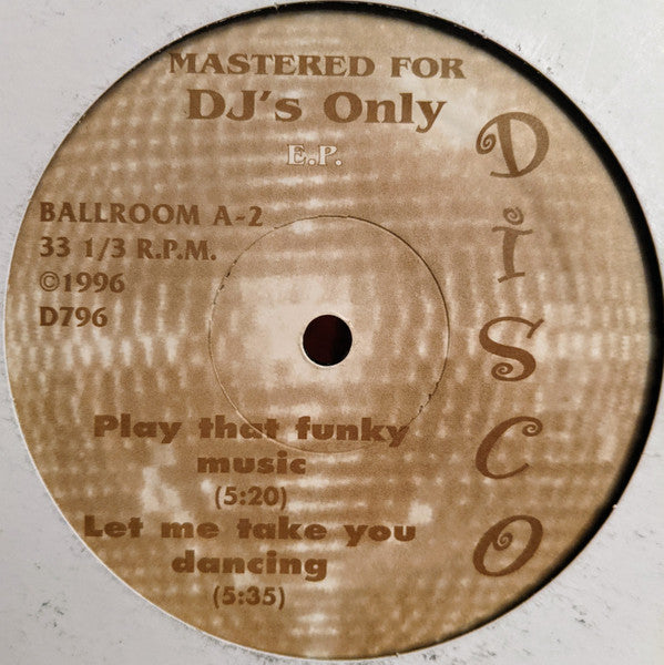 Various : Ballroom Disco (12", Unofficial)