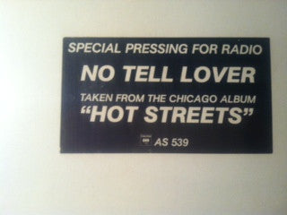 Chicago (2) : No Tell Lover (12", Promo)