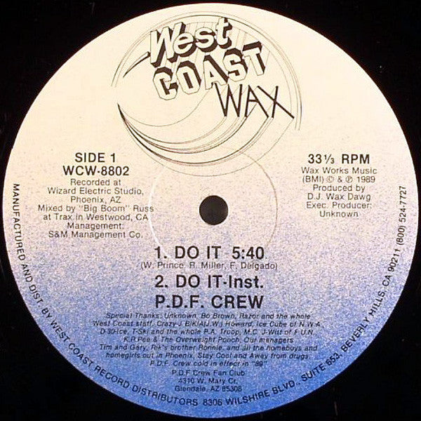 P.D.F. Crew : Do It (12")