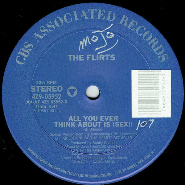 The Flirts : All You Ever Think About Is (Sex)! (12")
