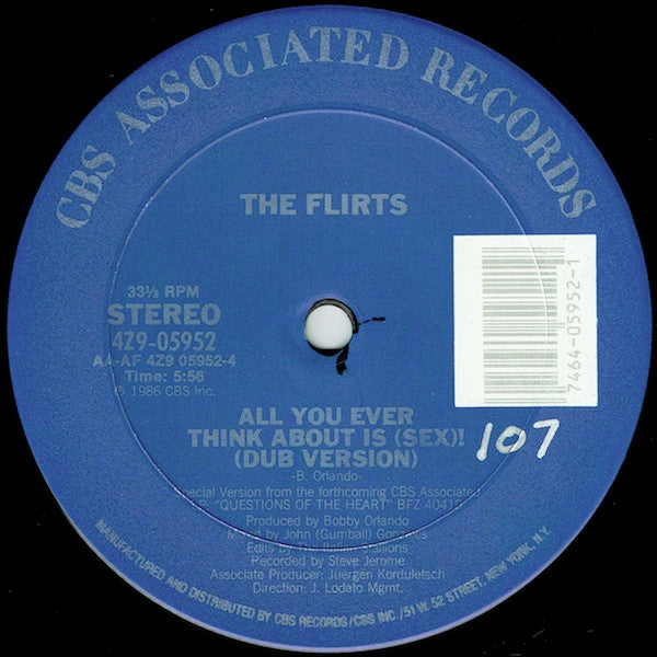 The Flirts : All You Ever Think About Is (Sex)! (12")