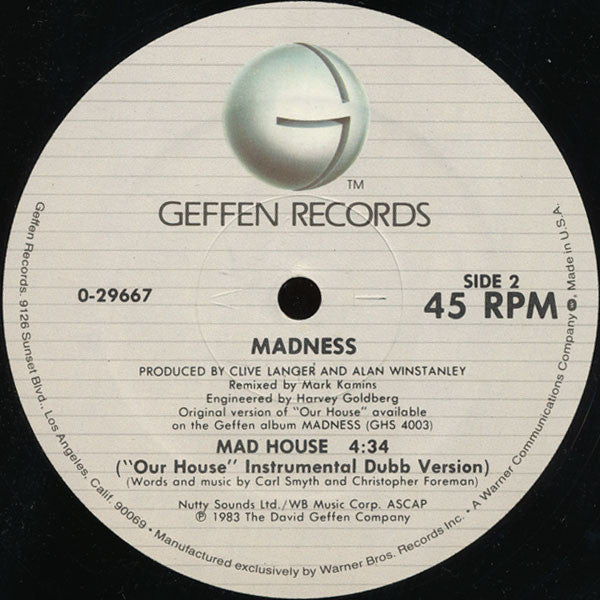 Madness : Our House (12", Maxi, All)