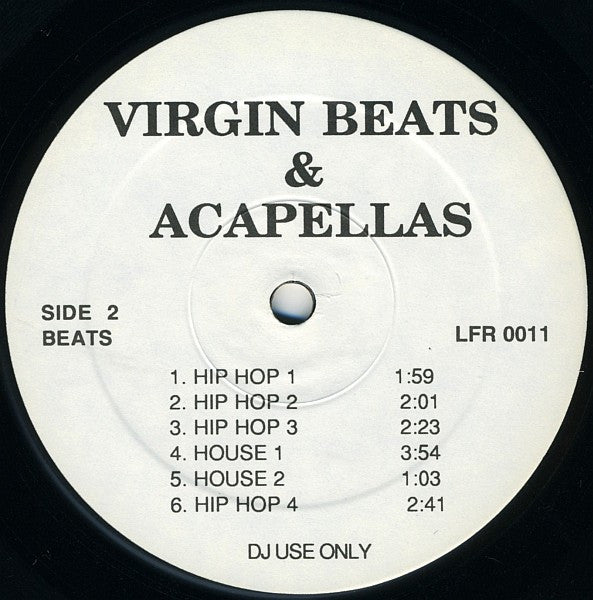 Unknown Artist : Virgin Beats & Acapellas (12")