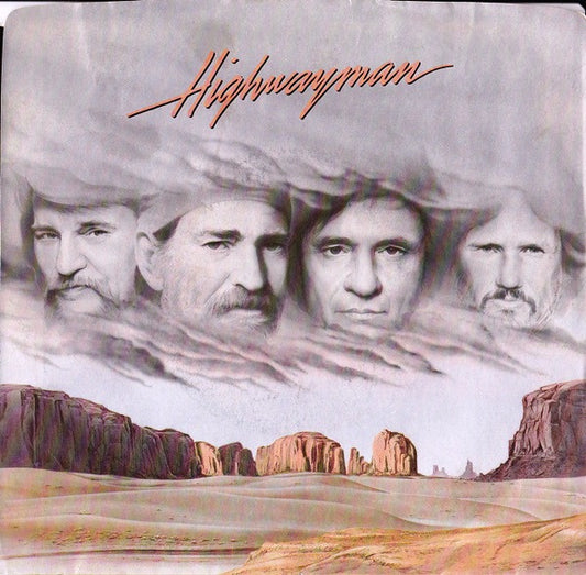 Waylon Jennings, Willie Nelson, Johnny Cash, Kris Kristofferson / Johnny Cash & Willie Nelson : Highwayman / The Human Condition (7", Single, Styrene, Pit)