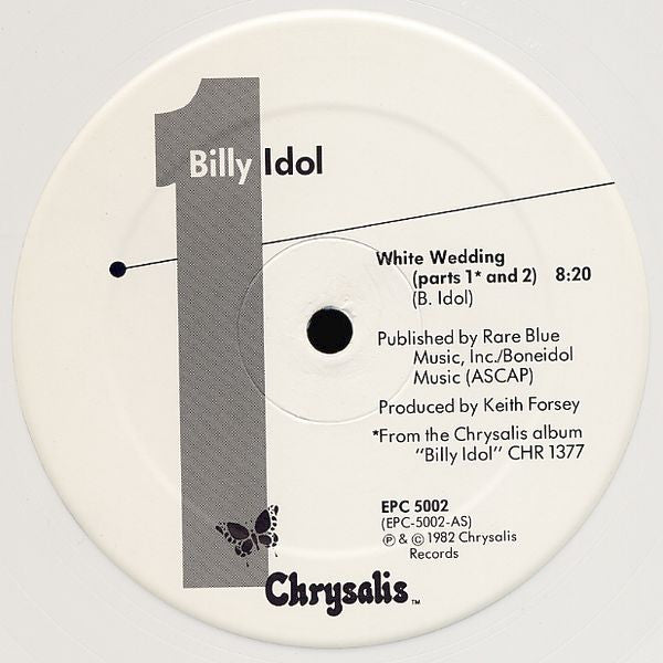 Billy Idol : White Wedding (12", Single, Ltd, Whi)