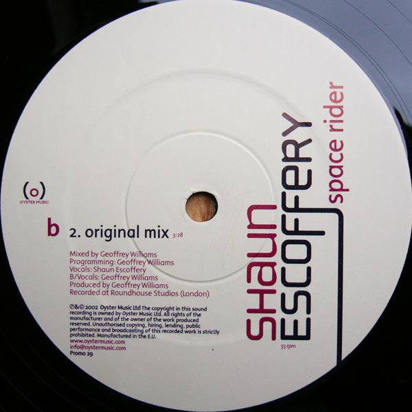 Shaun Escoffery : Space Rider (12")
