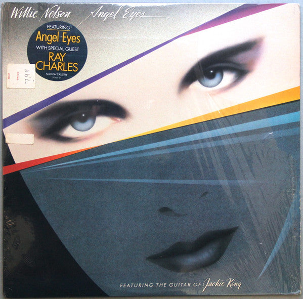 Willie Nelson Featuring the Guitar Of Jackie King : Angel Eyes (LP, Album, Car)