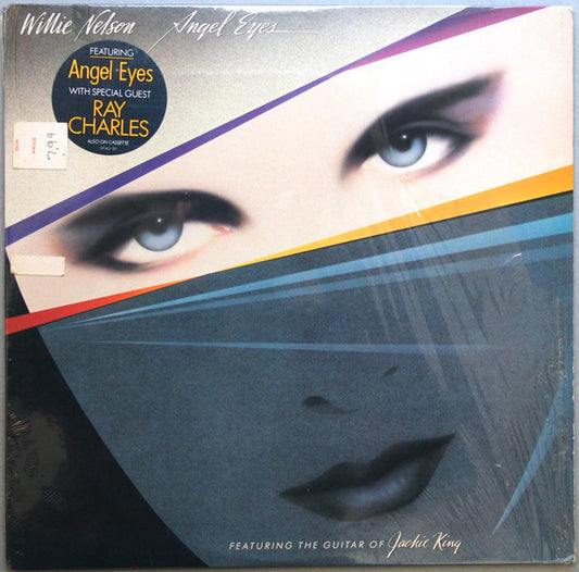 Willie Nelson Featuring the Guitar Of Jackie King : Angel Eyes (LP, Album, Car)