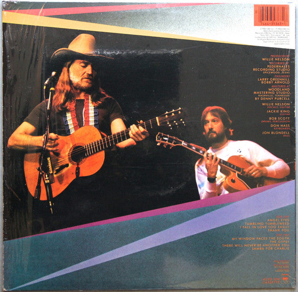 Willie Nelson Featuring the Guitar Of Jackie King : Angel Eyes (LP, Album, Car)