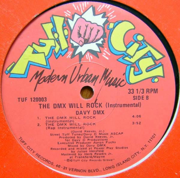 Davy DMX : The DMX Will Rock (12")