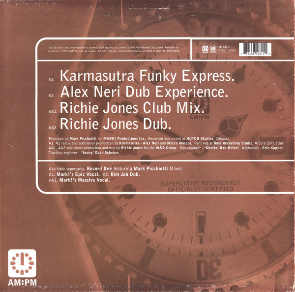 Future Force : What You Want (Karmasutra / Richie Jones Mixes) (12", Two)