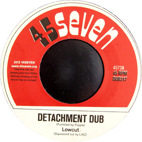 Lowcut & Sub* : Detachment Dub / The Big Milking (7")