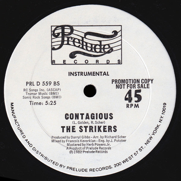 The Strikers : Contagious (12", Promo)