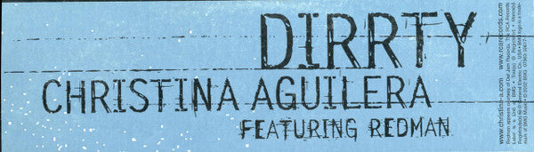 Christina Aguilera Featuring Redman : Dirrty (12")