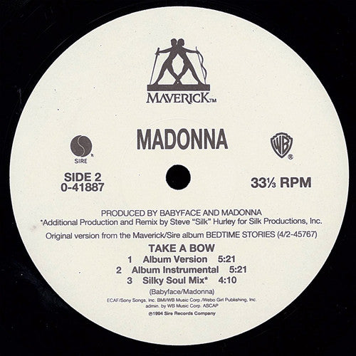 Madonna : Take A Bow (12", Single)