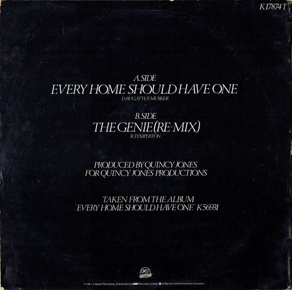 Patti Austin : Every Home Should Have One / The Genie (Re-Mix) (12", Single)