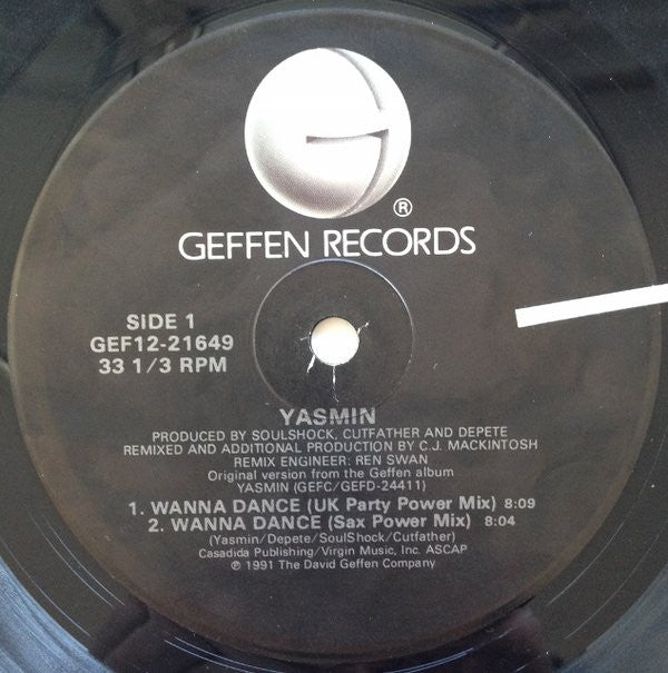 Yasmin (2) : Wanna Dance (12", Maxi)