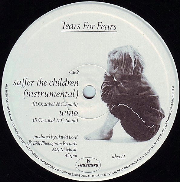 Tears For Fears : Suffer The Children (12", Single, RE)