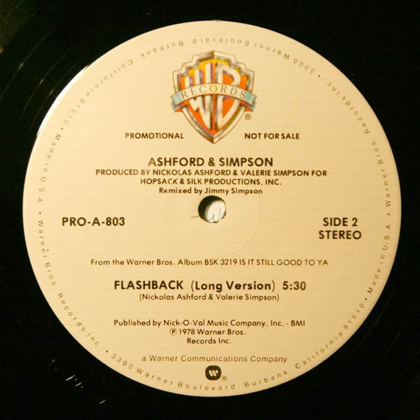 Ashford & Simpson : Flashback (12", Promo)