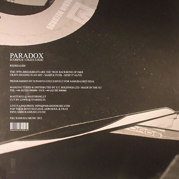 Paradox : Scorpius / Crate Logic (12")
