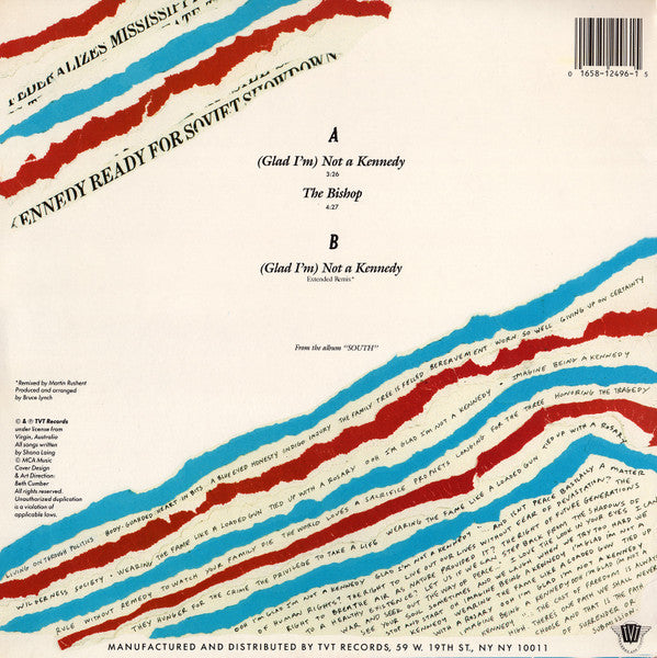 Shona Laing : (Glad I'm) Not A Kennedy (12")