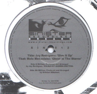Jay Rodriguez / Molo Mekaniske : Give It Up / Ghost In The Stereo (12")