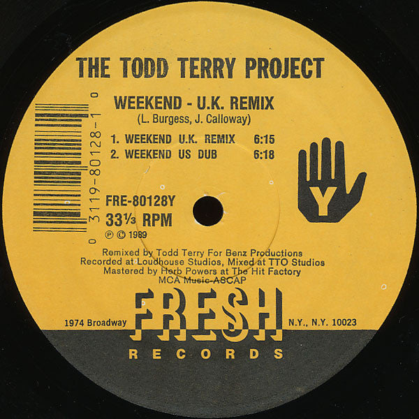 The Todd Terry Project : The Circus / Weekend (12")