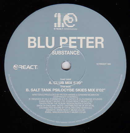 Blu Peter : Substance (12")