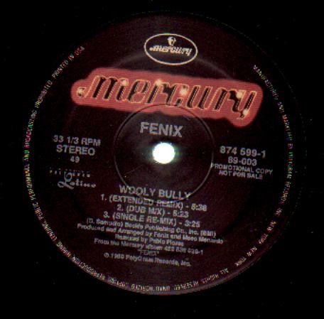 Fenix (15) : Wooly Bully (12", Promo)