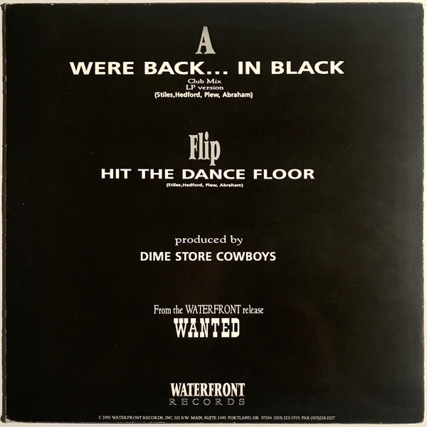 Dime Store Cowboys Featuring Billy The Kid (36) : We're Back... In Black (12")