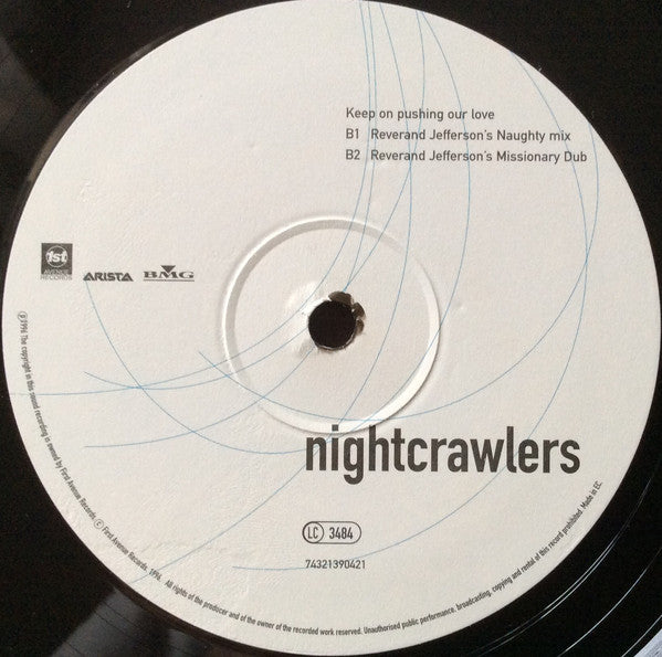 Nightcrawlers Featuring John Reid And Alysha Warren* : Keep On Pushing Our Love (12", Single)