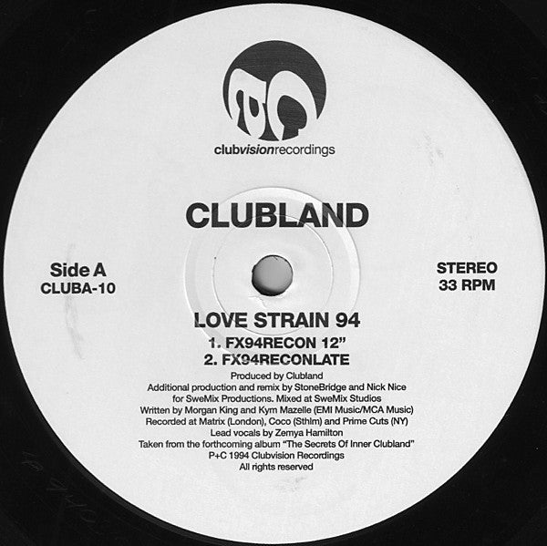 Clubland : Love Strain 94 (12")