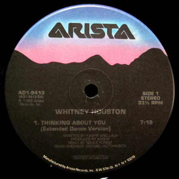 Whitney Houston : Thinking About You (12")