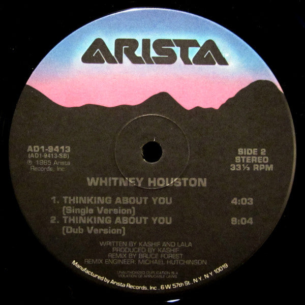 Whitney Houston : Thinking About You (12")