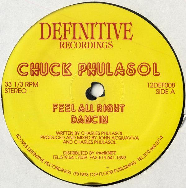 Chuck Phulasole : Feel All Right (12")