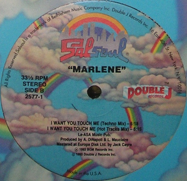 Marlene : I Want You, Touch Me (12")