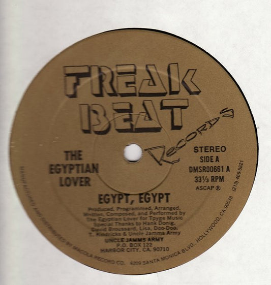 The Egyptian Lover* : Egypt, Egypt (12")