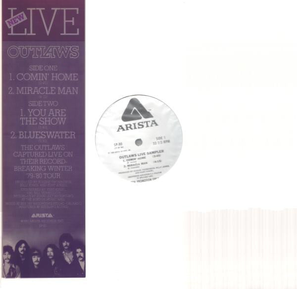 Outlaws : Outlaws Live Sampler (12", Promo, Smplr)