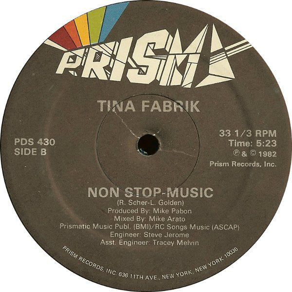 Tina Fabrik* : Non Stop (12")