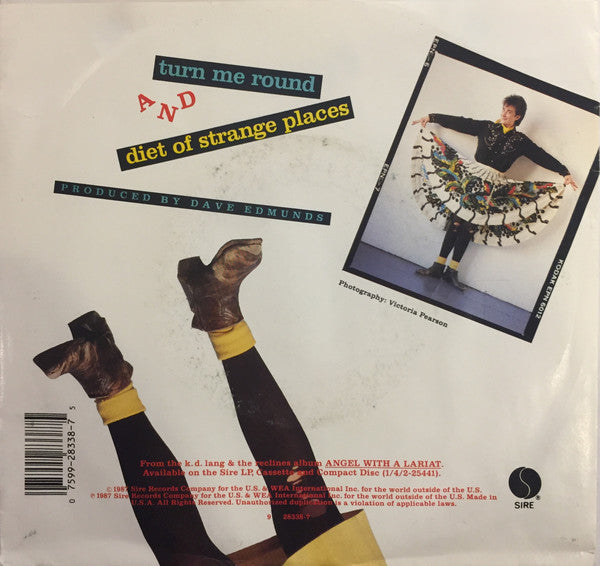 K.D. Lang And The Reclines : Turn Me Round / Diet Of Strange Places (7", Single, Spe)