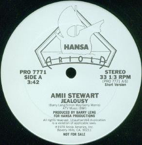 Amii Stewart : Jealousy (12", Promo)