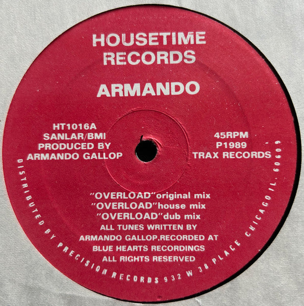 Armando : Overload (12")