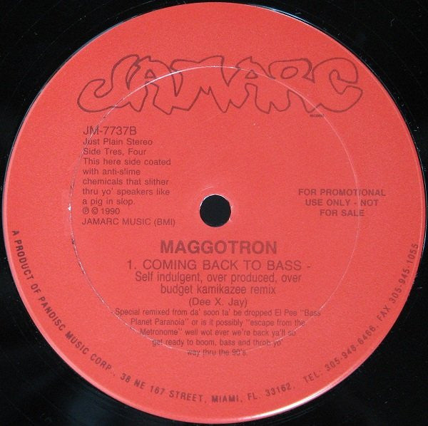 Maggotron : Coming Back To Bass (12", Promo)