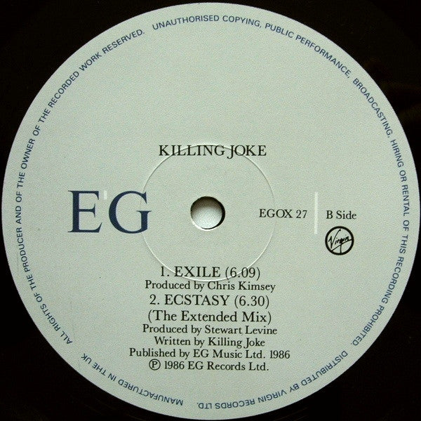 Killing Joke : Adorations (The Extended Mix) (12", Single)