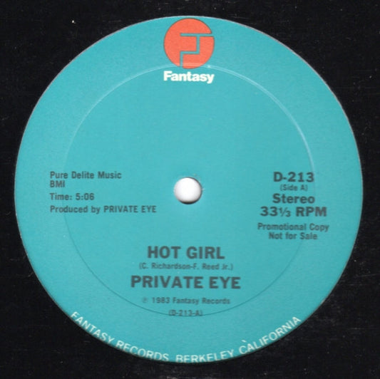 Private Eye (8) : Hot Girl (12", Promo)