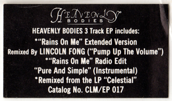Heavenly Bodies (2) : Rains On Me (12")