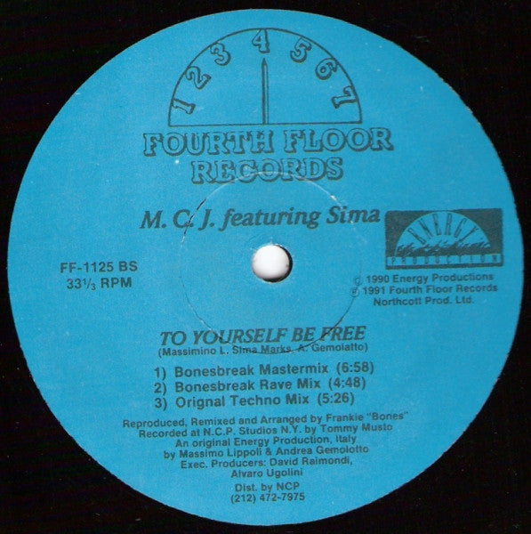 M.C.J. Featuring Sima : To Yourself Be Free (12")